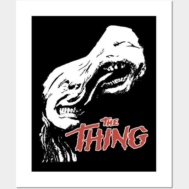 The Thing // Cult Classic Horror Heads Fan Art Wall Art by darklordpug